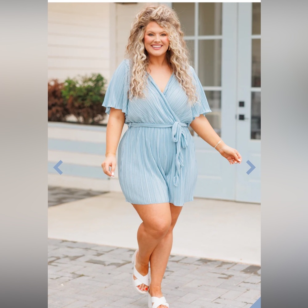 Sky blue romper